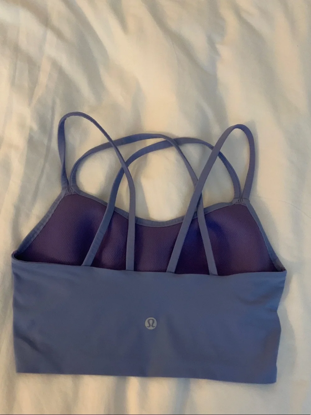 lululemon athletica Strappy Sports Bra in Periwinkle Blue
